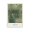 Map of Monango, North Dakota, 12 x 18 inch unframed archival matte print