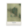 Map of Nekoma, North Dakota, 12 x 18 inch unframed archival matte print