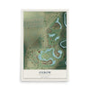 Map of Oxbow, North Dakota, 12 x 18 inch unframed archival matte print
