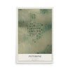 Map of Pettibone, North Dakota, 12 x 18 inch unframed archival matte print
