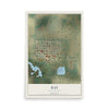 Map of Ray, North Dakota, 12 x 18 inch unframed archival matte print