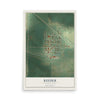 Map of Reeder, North Dakota, 12 x 18 inch unframed archival matte print