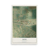 Map of Ross, North Dakota, 12 x 18 inch unframed archival matte print