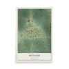 Map of Rutland, North Dakota, 12 x 18 inch unframed archival matte print