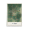 Map of Sanborn, North Dakota, 12 x 18 inch unframed archival matte print