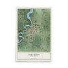 Map of Sykeston, North Dakota, 12 x 18 inch unframed archival matte print