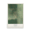 Map of Tolley, North Dakota, 12 x 18 inch unframed archival matte print