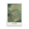 Map of Towner, North Dakota, 12 x 18 inch unframed archival matte print