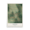 Map of Walcott, North Dakota, 12 x 18 inch unframed archival matte print