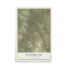 Map of Watford City, North Dakota, 12 x 18 inch unframed archival matte print