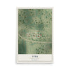 Map of York, North Dakota, 12 x 18 inch unframed archival matte print