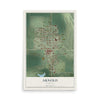 Map of Arnold, Nebraska, 12 x 18 inch unframed archival matte print