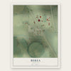 Berea, Nebraska map print, the full design