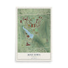 Map of Boys Town, Nebraska, 12 x 18 inch unframed archival matte print