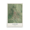 Map of Crawford, Nebraska, 12 x 18 inch unframed archival matte print
