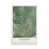 Map of Fullerton, Nebraska, 12 x 18 inch unframed archival matte print