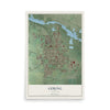 Map of Gering, Nebraska, 12 x 18 inch unframed archival matte print
