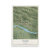 Map of Halsey, Nebraska, 12 x 18 inch unframed archival matte print