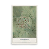 Map of Harrison, Nebraska, 12 x 18 inch unframed archival matte print