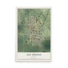 Map of Hay Springs, Nebraska, 12 x 18 inch unframed archival matte print