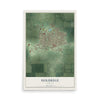 Map of Holdrege, Nebraska, 12 x 18 inch unframed archival matte print