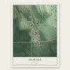 Inavale, Nebraska map print, the full design
