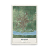 Map of Kearney, Nebraska, 12 x 18 inch unframed archival matte print
