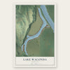 Lake Waconda, Nebraska map print, the full design