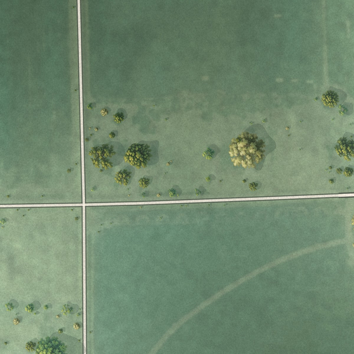 Second close-up of the map of Marquette, Nebraska print showing more streets and buildings