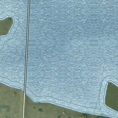 Second close-up of the map of Melbeta, Nebraska print showing more streets and buildings