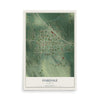 Map of Oakdale, Nebraska, 12 x 18 inch unframed archival matte print