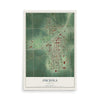 Map of Osceola, Nebraska, 12 x 18 inch unframed archival matte print