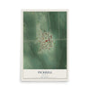 Map of Pickrell, Nebraska, 12 x 18 inch unframed archival matte print