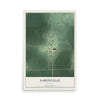 Map of Saronville, Nebraska, 12 x 18 inch unframed archival matte print