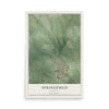 Map of Springfield, Nebraska, 12 x 18 inch unframed archival matte print