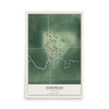 Map of Surprise, Nebraska, 12 x 18 inch unframed archival matte print