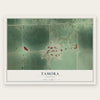Tamora, Nebraska map print, the full design