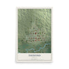 Map of Thedford, Nebraska, 12 x 18 inch unframed archival matte print