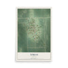 Map of Tobias, Nebraska, 12 x 18 inch unframed archival matte print