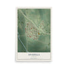 Map of Unadilla, Nebraska, 12 x 18 inch unframed archival matte print