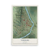 Map of Verdigre, Nebraska, 12 x 18 inch unframed archival matte print