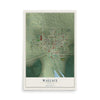 Map of Wallace, Nebraska, 12 x 18 inch unframed archival matte print
