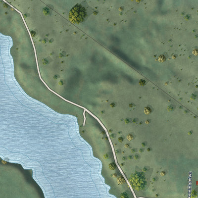 Second close-up of the map of Wellfleet, Nebraska print showing more streets and buildings