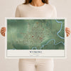Map of Wymore, Nebraska, 12 x 18 inch unframed archival matte print