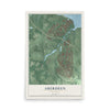 Aberdeen, New Jersey map print, 12" x 18" Archival Matte Print mockup