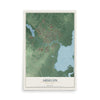 Absecon, New Jersey map print, 12" x 18" Archival Matte Print mockup