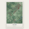 Adams, New Jersey map print, the full design