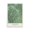 Alexandria, New Jersey map print, 12" x 18" Archival Matte Print mockup