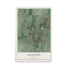 Allendale, New Jersey map print, 12" x 18" Archival Matte Print mockup