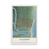 Allenhurst, New Jersey map print, 12" x 18" Archival Matte Print mockup